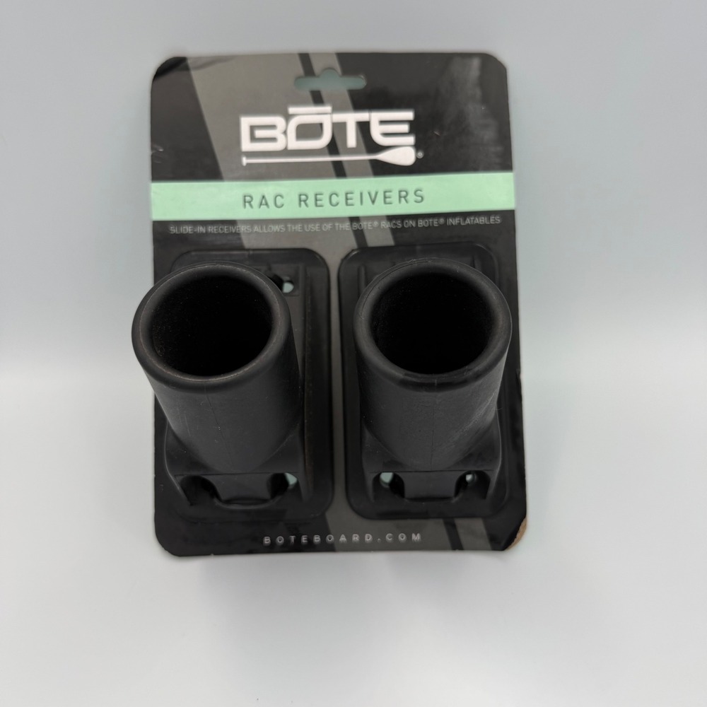 BOTE Rac Receivers Pair for Inflatable Paddle Boards Black 2 Pack K-RAC-REC-B